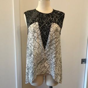 Bcbg mazazria sleeveless top